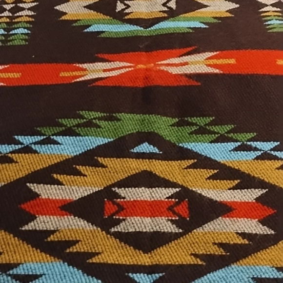 Southwestern Large Soft Fringed Scarf Wrap Approximately 27"X64" - Picture 8 of 10